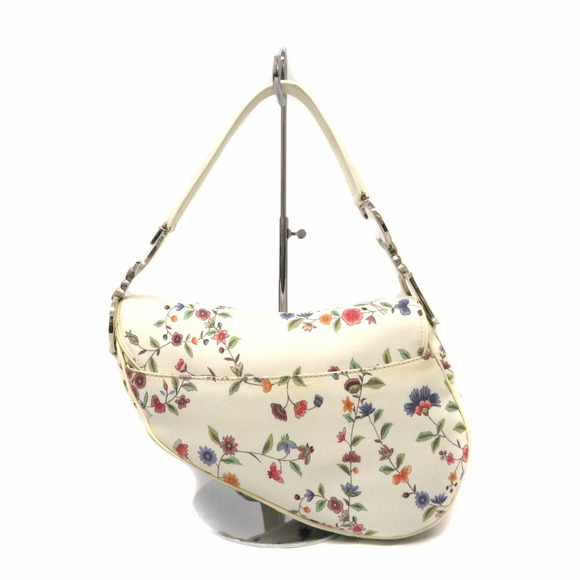 Dior Saddle White Handbag Floral - Picture 1 of 16